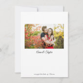 Einladung zur Hochzeit - Flachkarte (Rückseite)