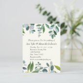 Einladung zur Hochzeit - Flachkarte (Stehend Vorderseite)