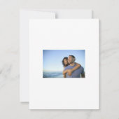 Einladung zur Hochzeit - Flachkarte (Rückseite)