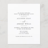 Einladung zur Hochzeit Flyer (Vorne)