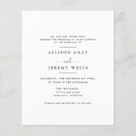 Einladung zur Hochzeit Flyer