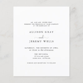 Einladung zur Hochzeit Flyer