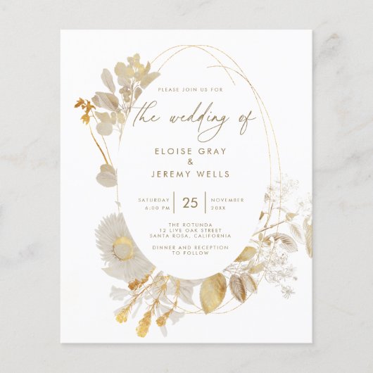 Einladung zur Hochzeit | Flyer Bella (Vorne)