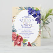 Einladung zur Hochzeit | Frohes Wasser (Stehend Vorderseite)