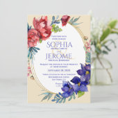 Einladung zur Hochzeit | Frohes Wasser (Stehend Vorderseite)