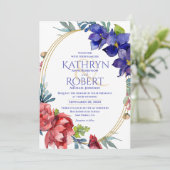 Einladung zur Hochzeit | Frohes Wasser (Stehend Vorderseite)