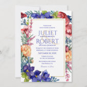 Einladung zur Hochzeit | Frohes Wasserfarben (Vorderseite)