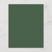 Einladung zur Hochzeit grüner Botanischer Monogram (Rückseite)