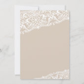 Einladung zur Hochzeit, Hochzeitstag, Braut (Rückseite)