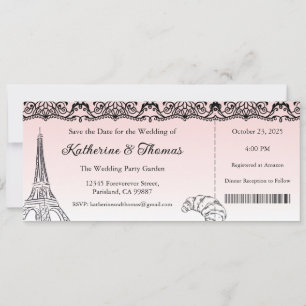 Einladung zur Hochzeit, Hochzeitstag, Paris