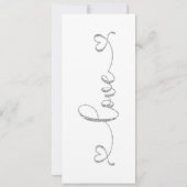 Einladung zur Hochzeit, Hochzeitstagung, Herz (Rückseite)