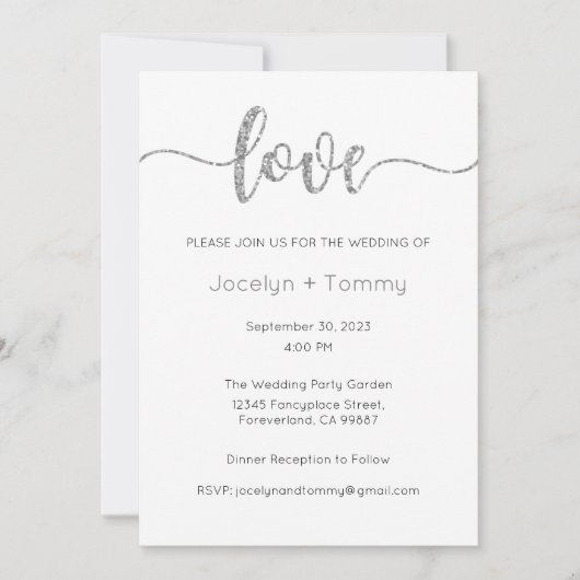 Einladung zur Hochzeit, Hochzeitstagung, Herz (Vorderseite)