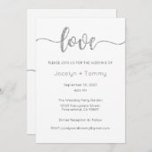 Einladung zur Hochzeit, Hochzeitstagung, Herz (Vorne/Hinten)