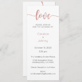 Einladung zur Hochzeit, Hochzeitstagung, Herz (Vorne/Hinten)