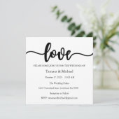 Einladung zur Hochzeit, Hochzeitstagung, Liebe (Stehend Vorderseite)