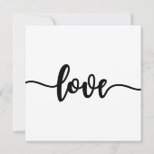 Einladung zur Hochzeit, Hochzeitstagung, Liebe (Rückseite)