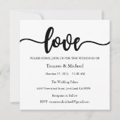 Einladung zur Hochzeit, Hochzeitstagung, Liebe (Vorderseite)