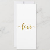 Einladung zur Hochzeit, Hochzeitstagung, Liebe (Rückseite)