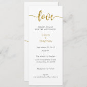 Einladung zur Hochzeit, Hochzeitstagung, Liebe (Vorne/Hinten)