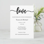 Einladung zur Hochzeit, Hochzeitstagung, Liebe (Stehend Vorderseite)