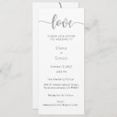 Einladung zur Hochzeit, Hochzeitstagung, Liebe (Vorne/Hinten)