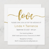 Einladung zur Hochzeit, Hochzeitstagung, Liebe (Vorne/Hinten)