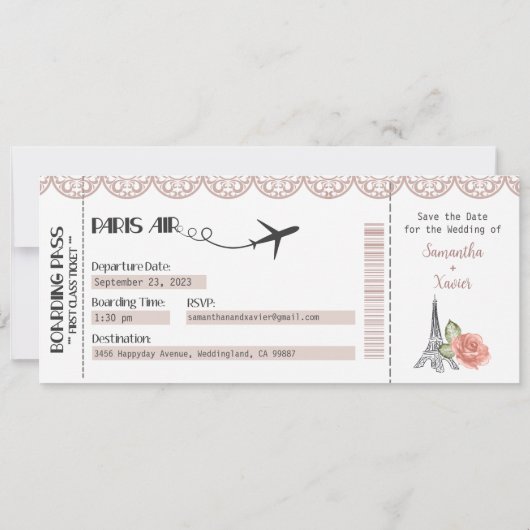 Einladung zur Hochzeit, Hochzeitstagung, Liebe (Rückseite)