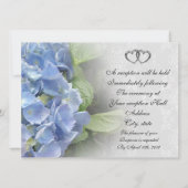 Einladung zur Hochzeit Hydrangea und Lace (Rückseite)