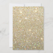 Einladung zur Hochzeit - Ihr Gold-Tag-Glitzer (Rückseite)
