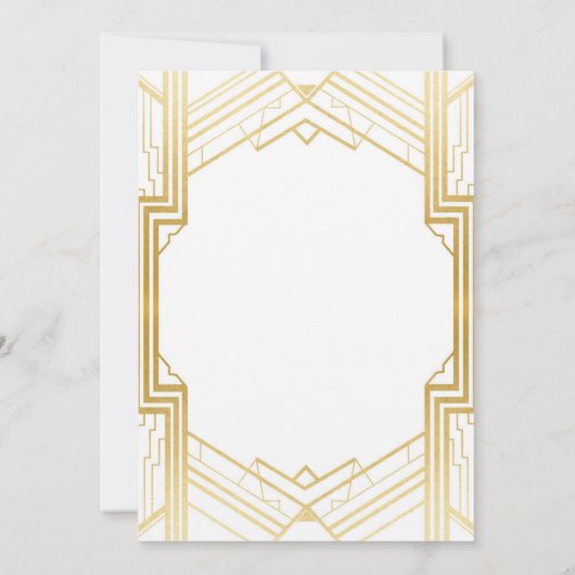 Einladung zur Hochzeit im Art Deco (Rückseite)