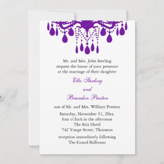 Einladung zur Hochzeit im Großraum Ballroom (lila)