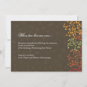Einladung zur Hochzeit im Herbst (Rückseite)
