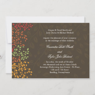 Einladung zur Hochzeit im Herbst