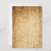 Einladung zur Hochzeit im Herbst einer Landeshochz (Rückseite)