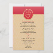 Einladung zur Hochzeit im indischen Stil (Vorderseite)