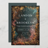 Einladung zur Hochzeit im Mystischen Wald (Vorne/Hinten)