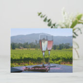 Einladung zur Hochzeit im Napa-Tal (Stehend Vorderseite)