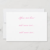 Einladung zur Hochzeit im Napa-Tal (Rückseite)