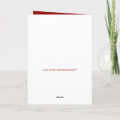 Einladung zur Hochzeit im Rot- und Goldkartenstil (Rückseite)