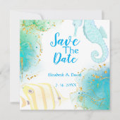 Einladung zur Hochzeit im tropischen Ozean (Vorderseite)