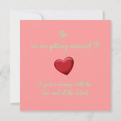 Einladung zur Hochzeit im tropischen Pfirsichgarte (Rückseite)