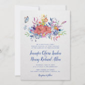 Einladung zur Hochzeit im verzauberten Garten (Vorderseite)