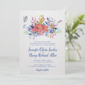 Einladung zur Hochzeit im verzauberten Garten (Stehend Vorderseite)