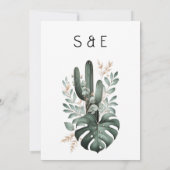 Einladung zur Hochzeit im verzauberten Garten (Rückseite)