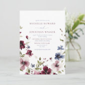 Einladung zur Hochzeit im Vintagen Garten (Stehend Vorderseite)