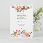 Einladung zur Hochzeit im Vintagen Garten (Stehend Vorderseite)