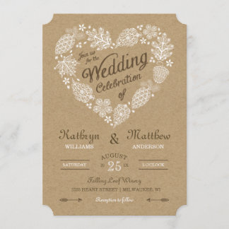 Einladung zur Hochzeit im Waldland