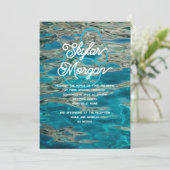 Einladung zur Hochzeit im Wasser (Stehend Vorderseite)