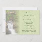 Einladung zur Hochzeit im Wasserfall (Vorderseite)