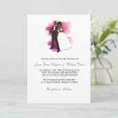 Einladung zur Hochzeit in Afrika (Stehend Vorderseite)